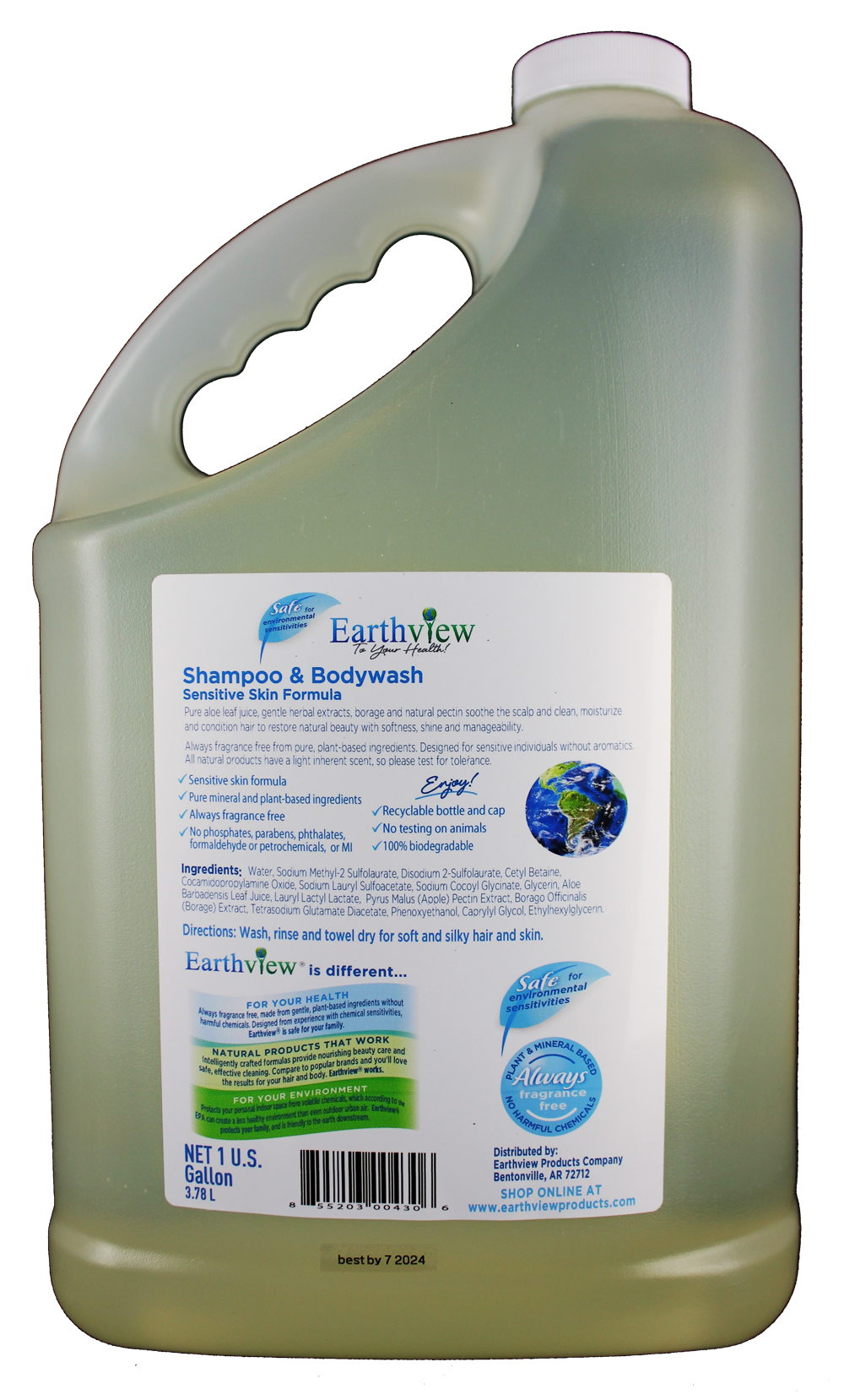 Shampoo & Bodywash Refill 128 oz. - Earthview Products :Earthview